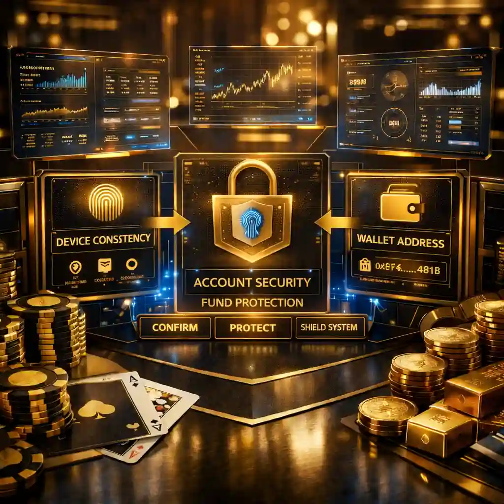 現金網帳戶安全與資金保護機制示意