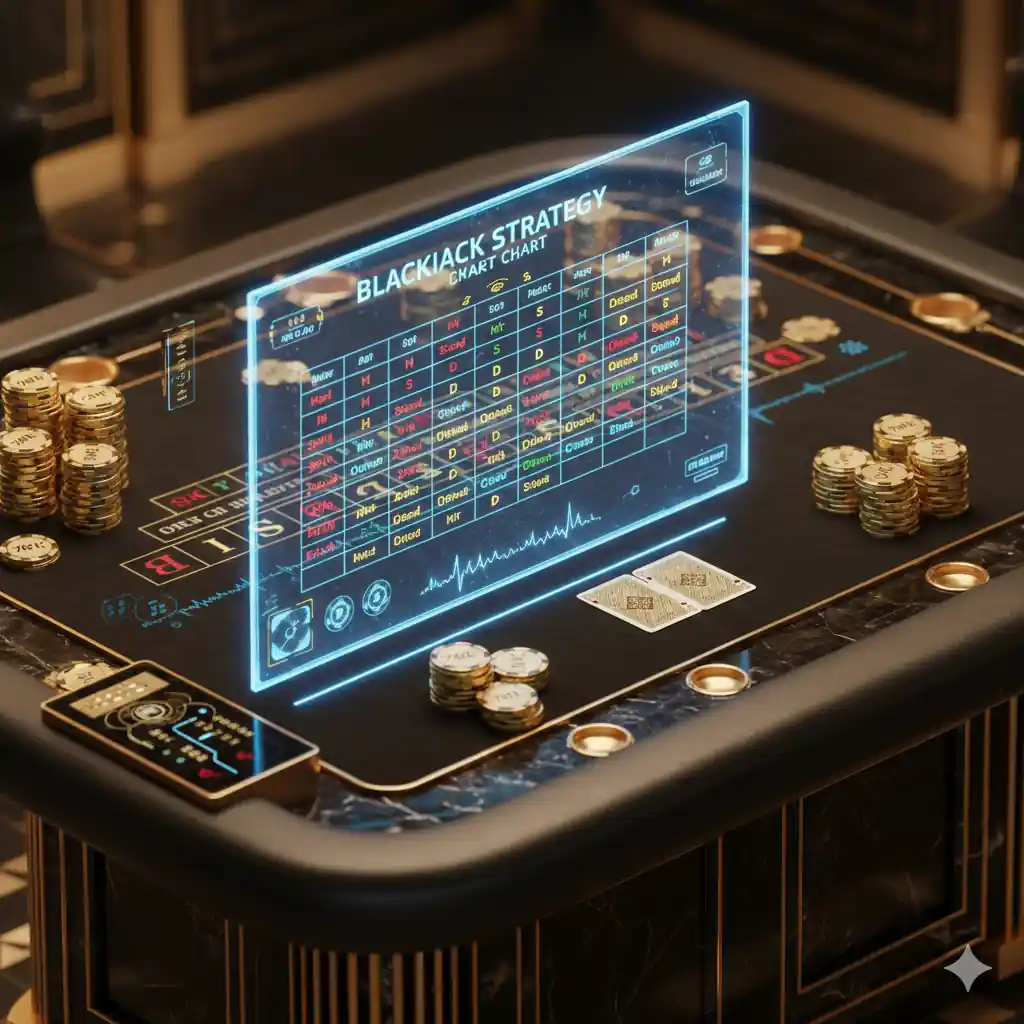 21點基本策略表：硬牌與軟牌決策指南