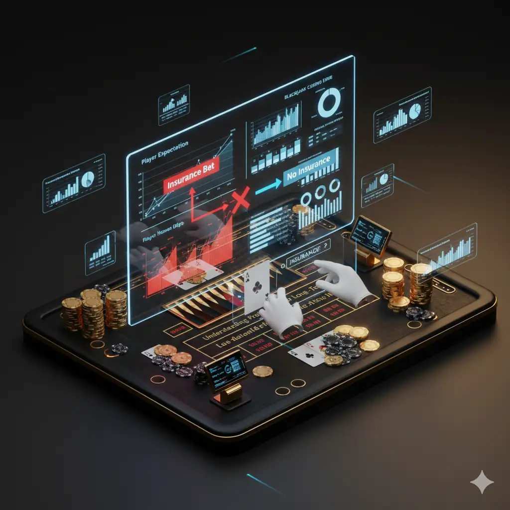 21點保險注與賠率風險分析