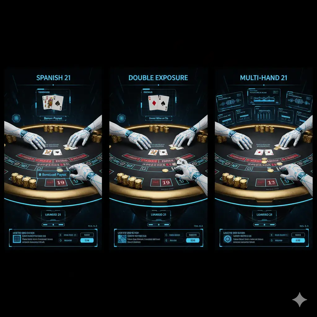 21點不同玩法變體對比
