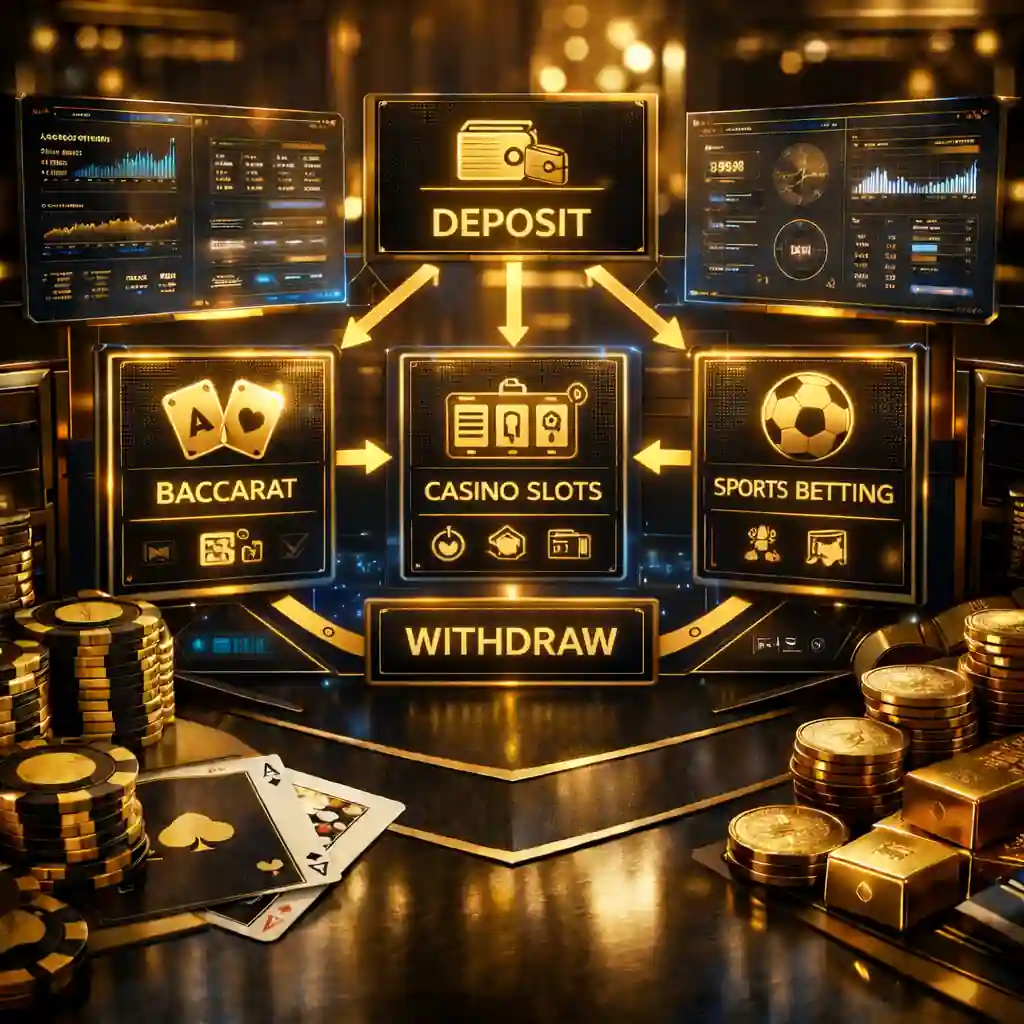 不同遊戲玩法下存款與提款節奏差異示意