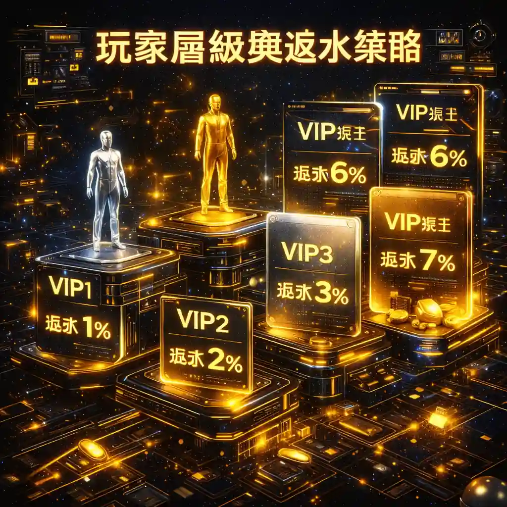 不同玩家層級與返水策略示意