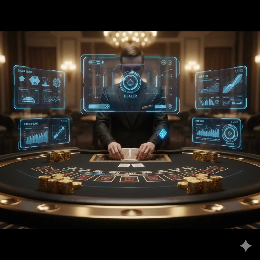 德州撲克玩法：專業桌面佈局與盲注位置