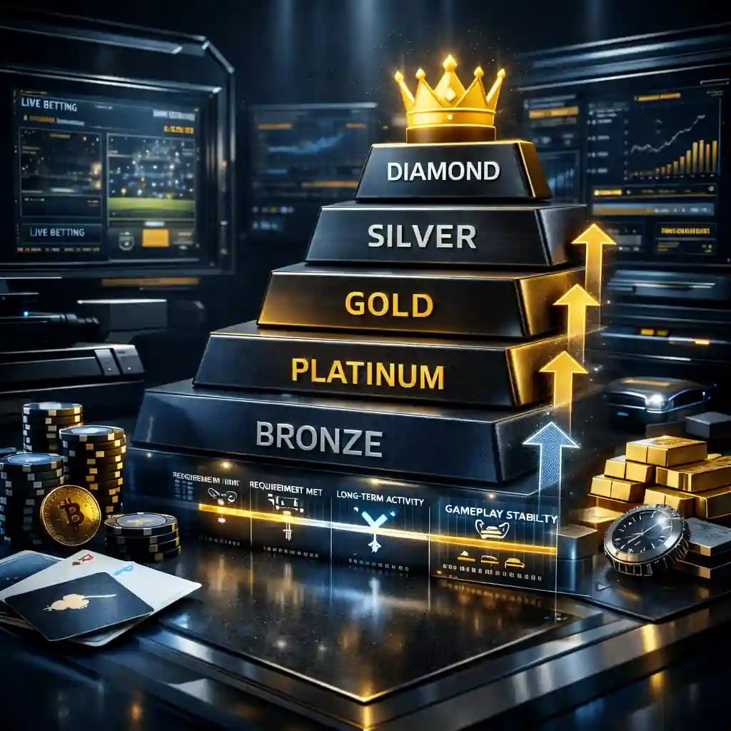 78HK VIP 等級分層與晉升邏輯示意