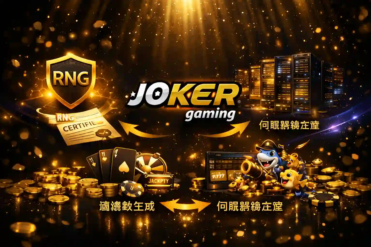 joker gaming RNG 與伺服器穩定度分析示意圖