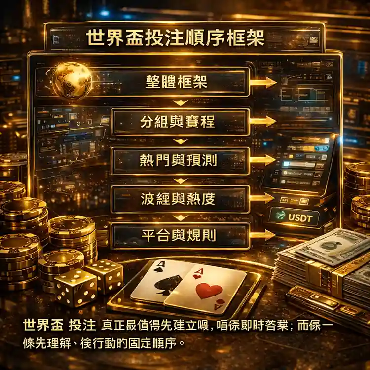 世界盃投注最重要是先理解後行動避免失序