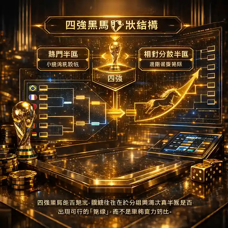 世界盃黑馬跑出需依賴分組與半區路線結構