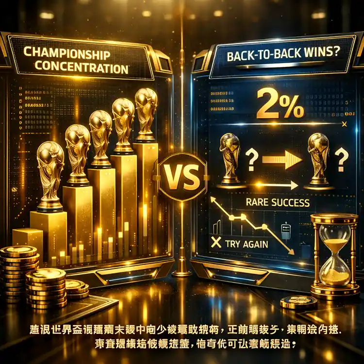 歷屆世界盃冠軍集中不等於熱門隊可以長期重複奪冠