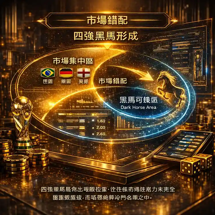 世界盃黑馬形成與市場預期差距關係