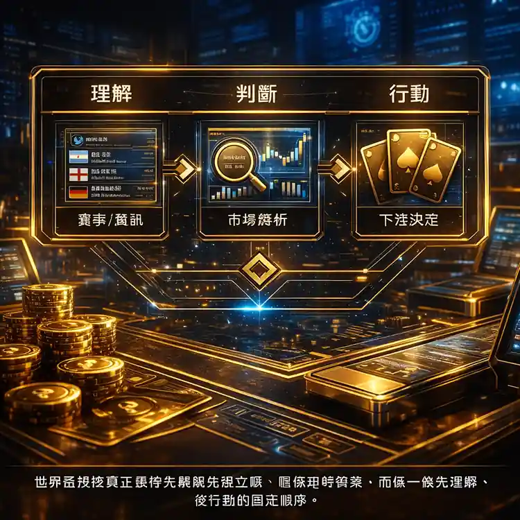 世界盃投注最重要是先理解後行動避免失序