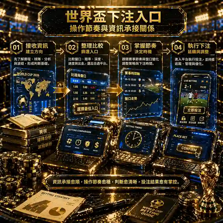 世界盃下注入口需要具備完整操作節奏與資訊承接能力