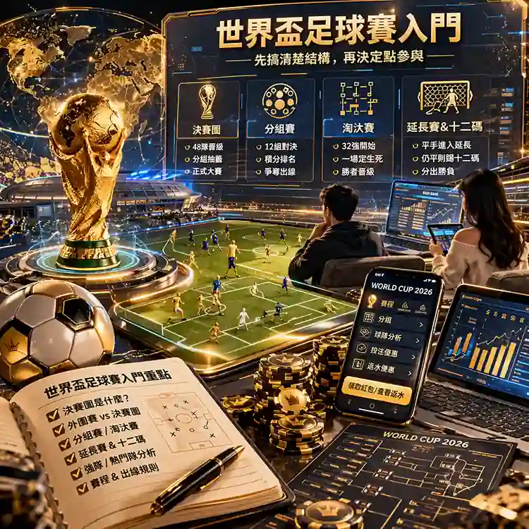 世界盃足球賽新手應先理解決賽圈分組賽與淘汰賽結構
