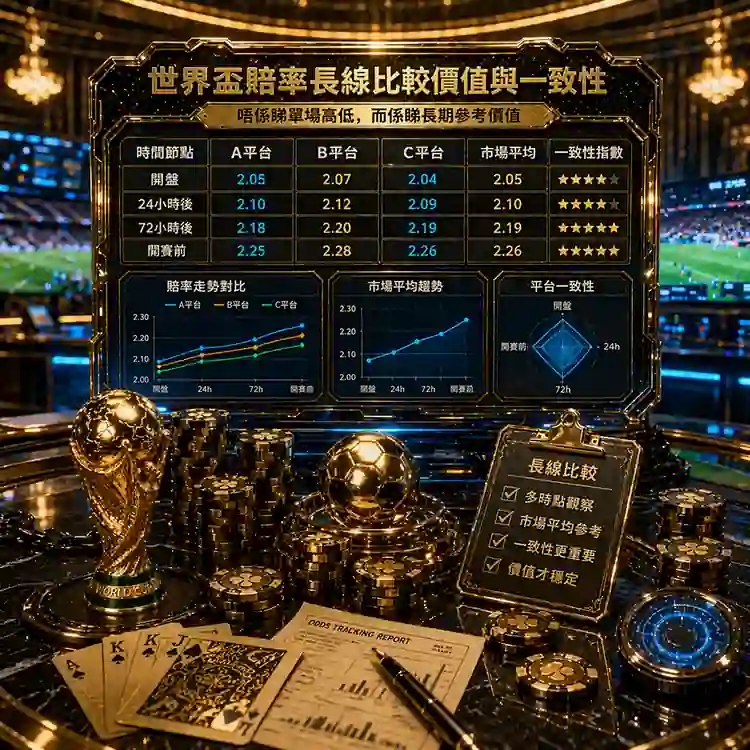 世界盃投注平台比較賠率時應看長線價值與更新一致性