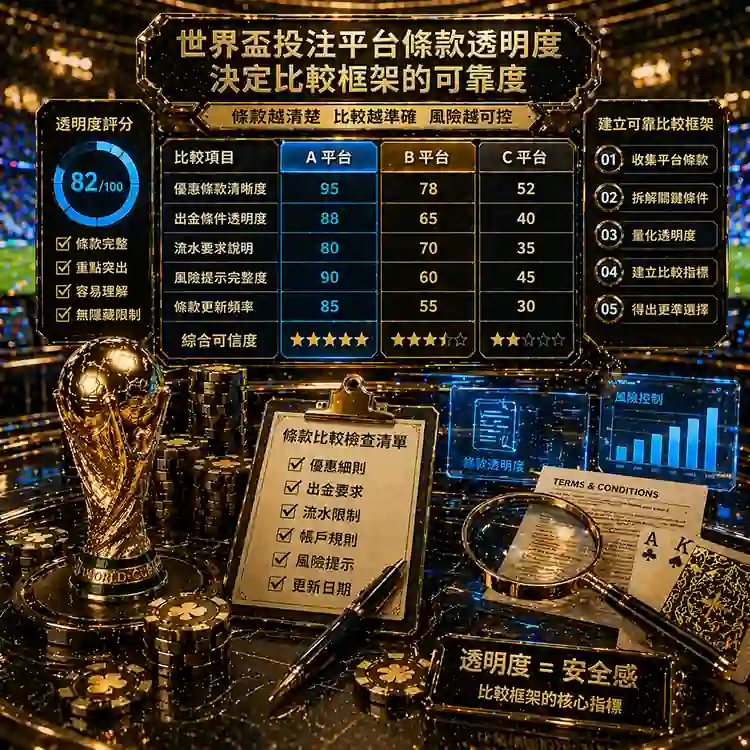 世界盃投注平台比較最終要看條款透明度是否支撐前面所有判斷