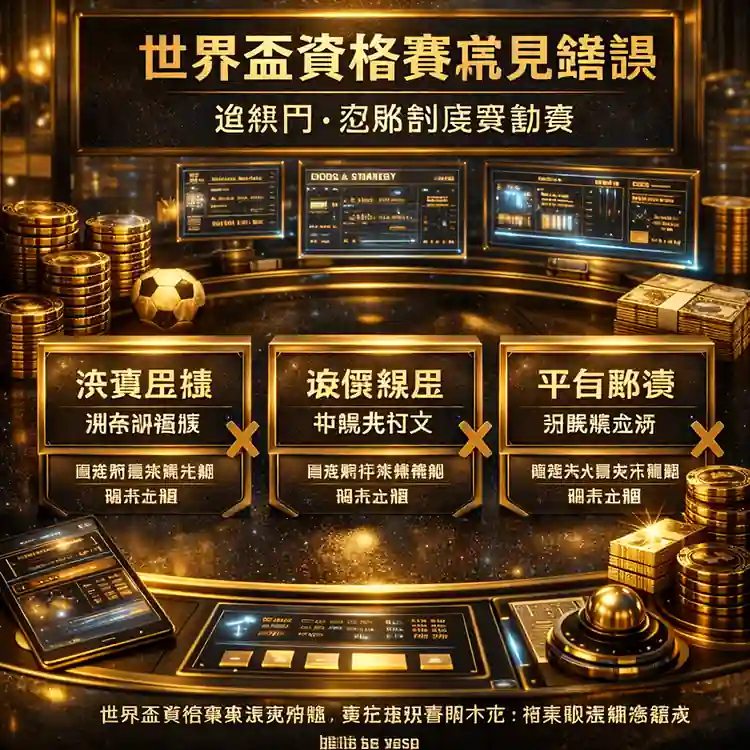世界盃資格賽常見錯誤包括追熱門與忽略制度與節奏