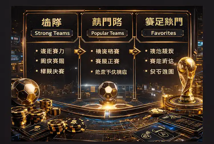 世界盃足球賽新手應先分清強隊熱門隊與奪冠熱門的差別